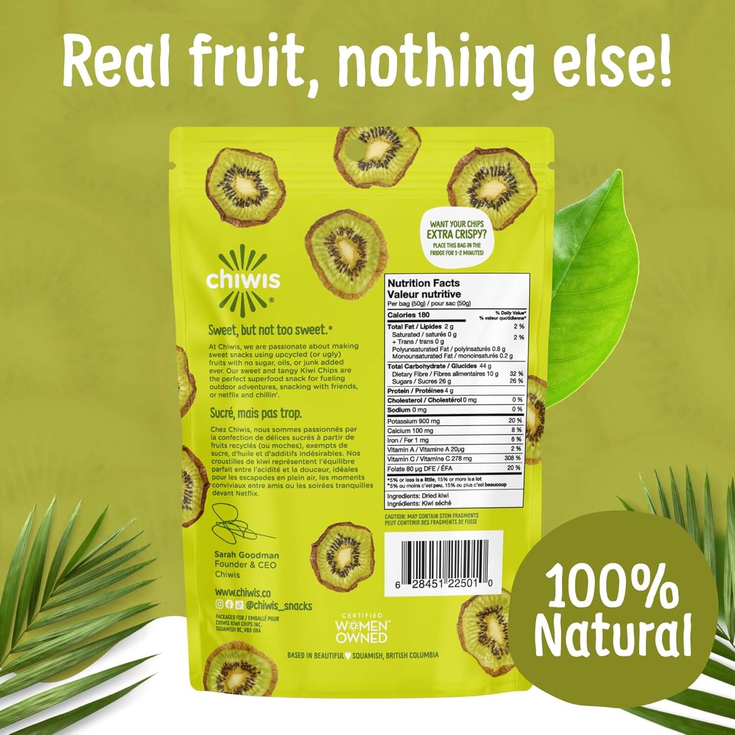 Kiwi Chips - Crispy, Natural Superfood Snack – Chiwis