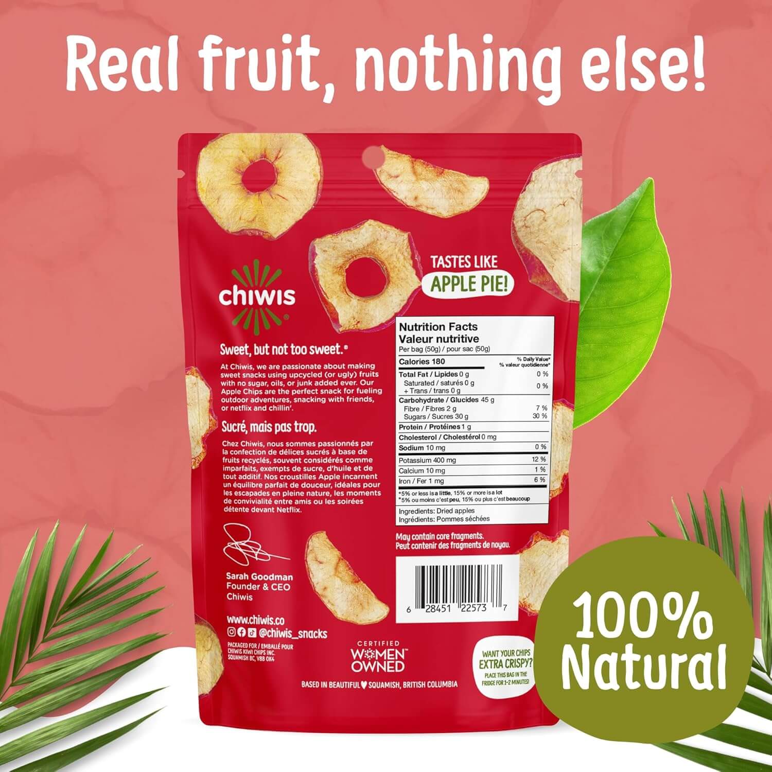 Apple Chips - All Natural, Vegan & Delicious Snack – Chiwis