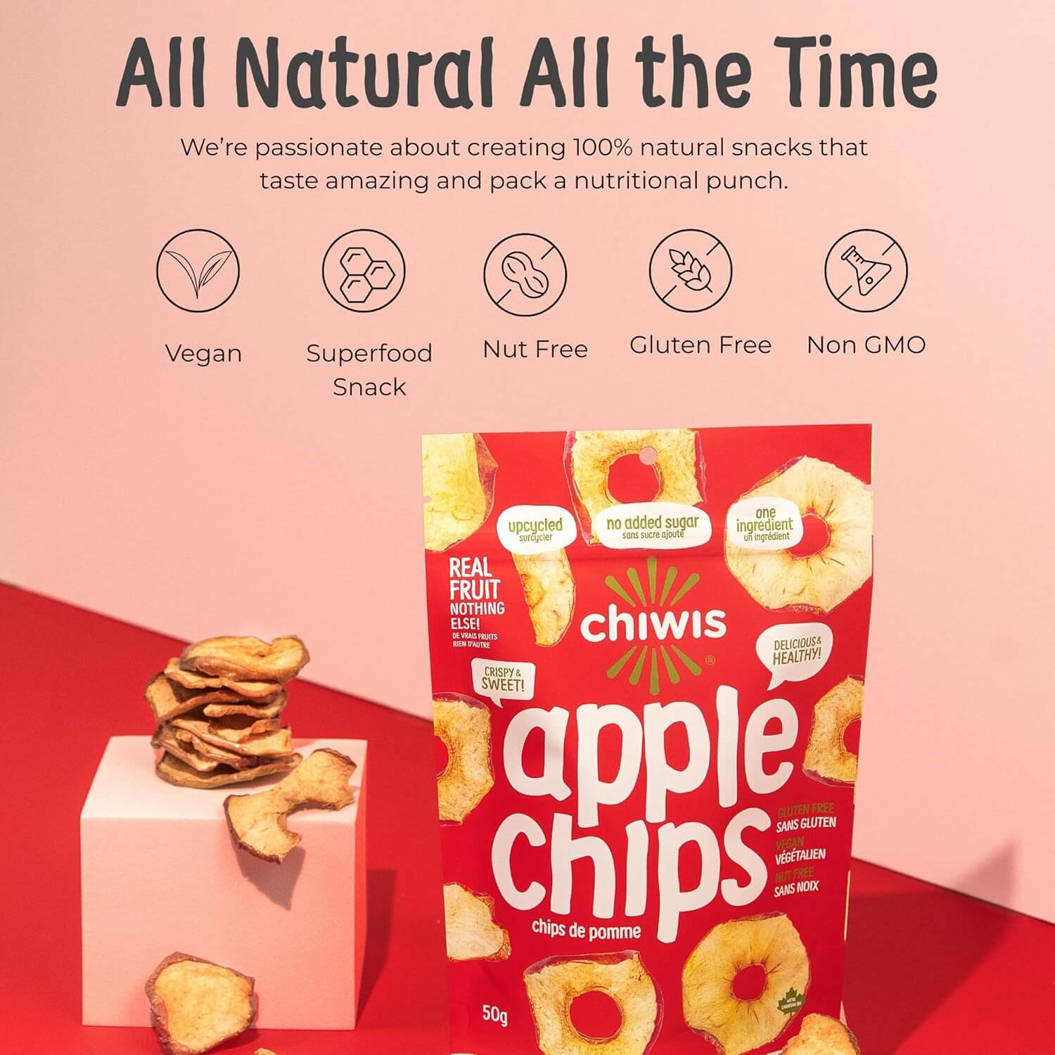 Apple Chips - All Natural, Vegan & Delicious Snack – Chiwis