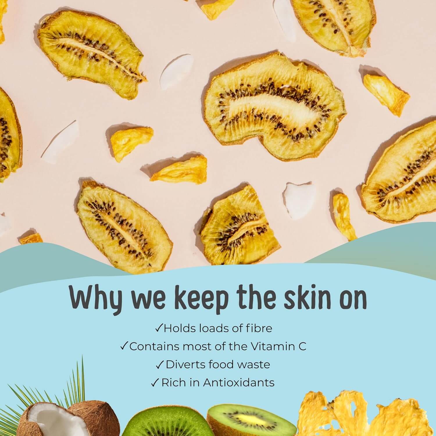 Tropical Chips - Made with Kiwis, Coconut, and Pineapple – Chiwis